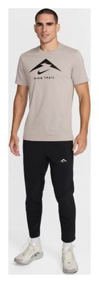 Maillot manches courtes Nike Dri-Fit Trail logo Gris Homme