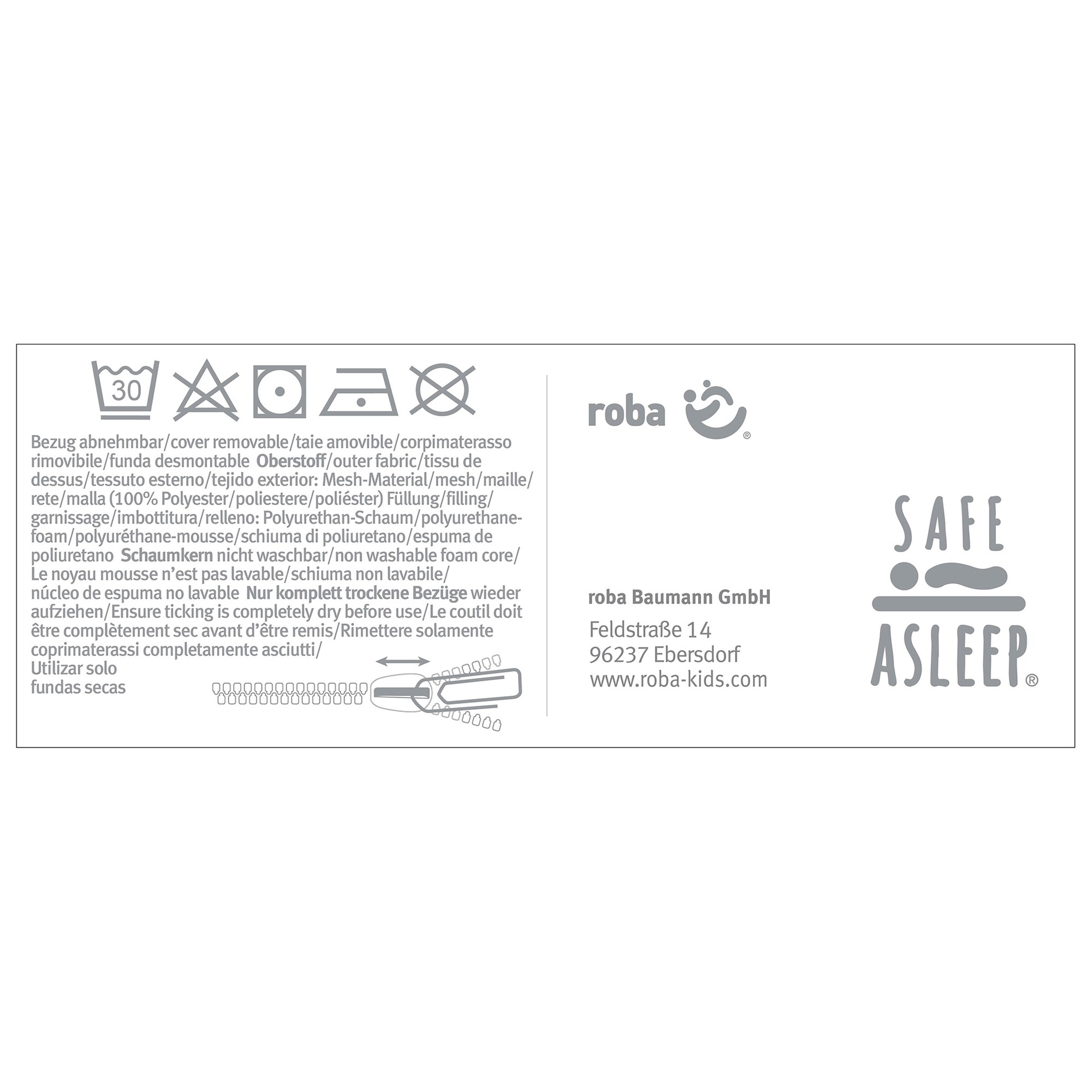 roba Reisebettmatratze Air, 60x120 cm safe asleep®