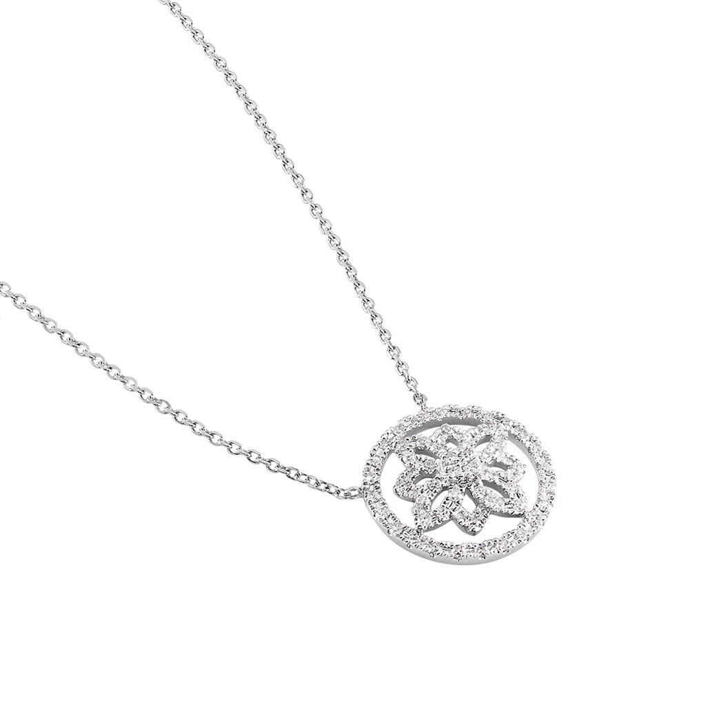 Collier Arroxa Or Blanc Diamant