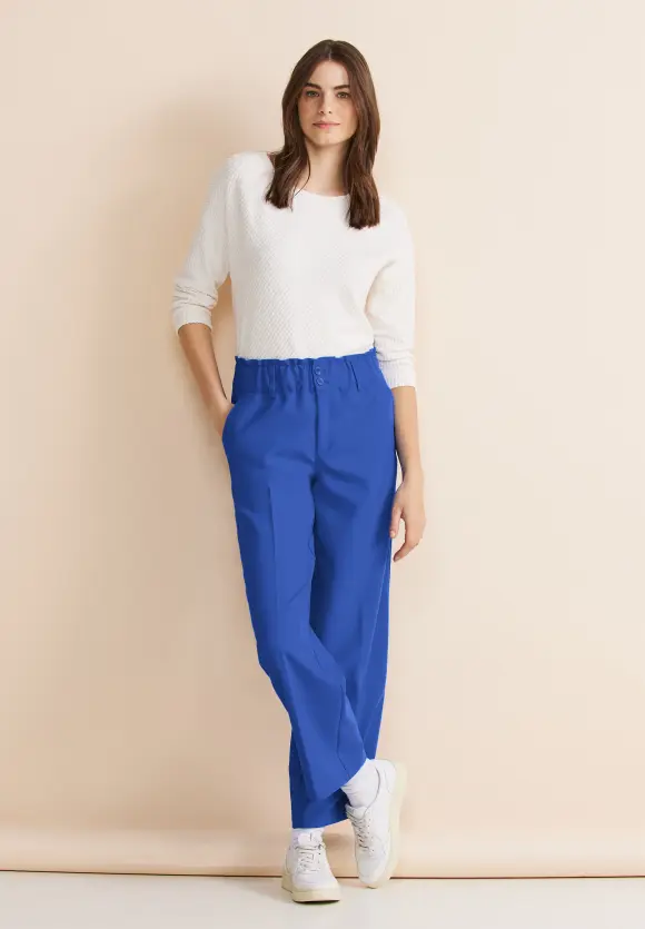Loose Fit Twill Hose - fresh intense gentle blue