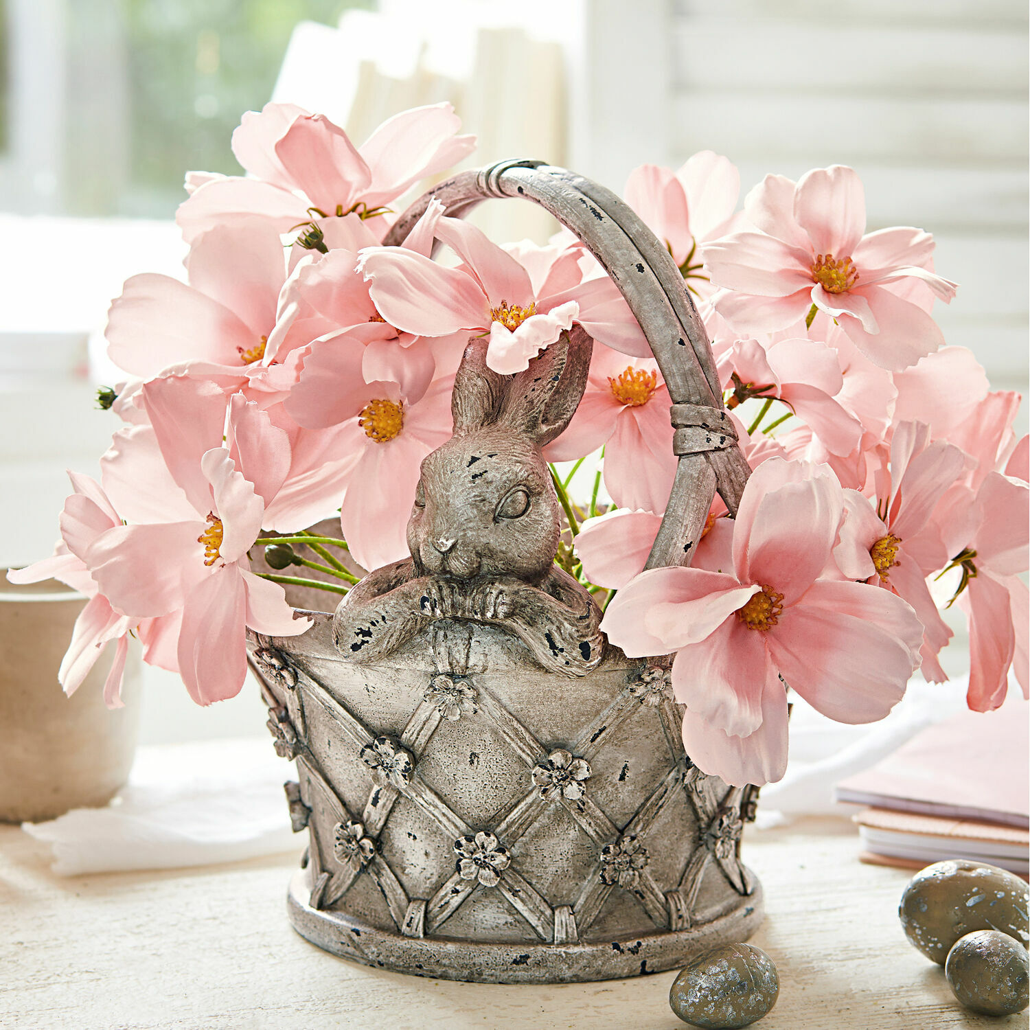 Deko-Blumenstrauß Tilla rosa