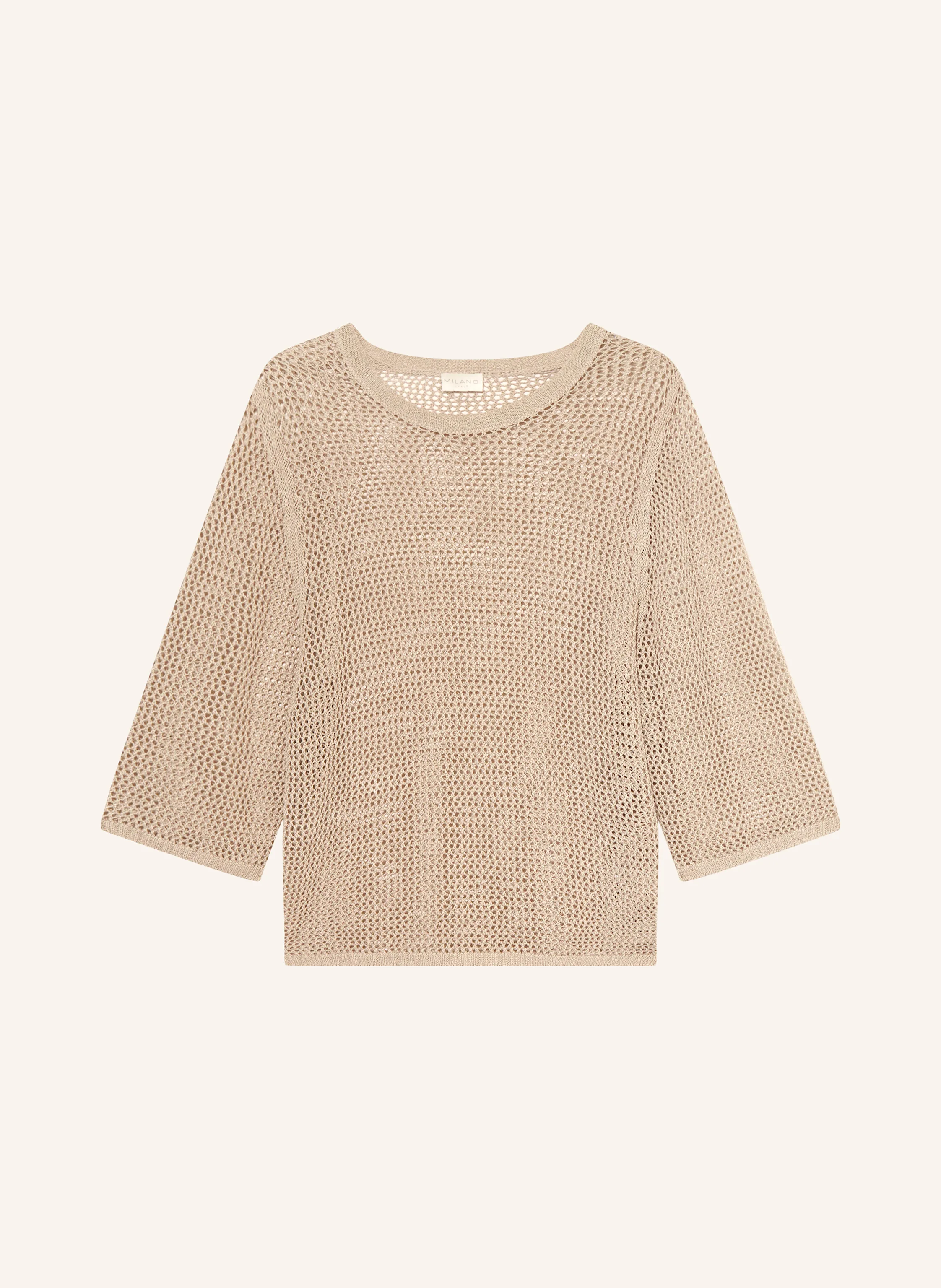 MILANO ITALY Strickshirt mit Leinen