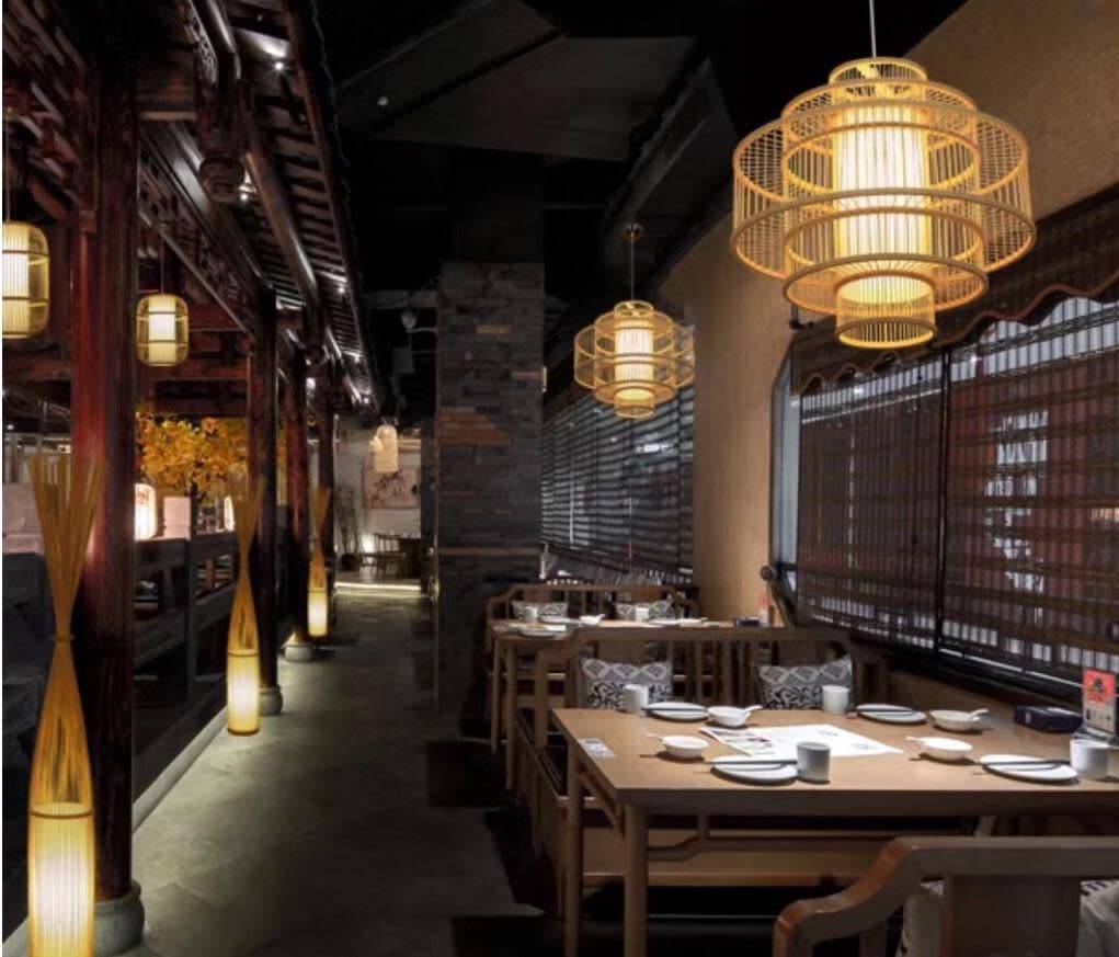 Fine Asianliving Bamboe Hanglamp Handgemaakt Naturel