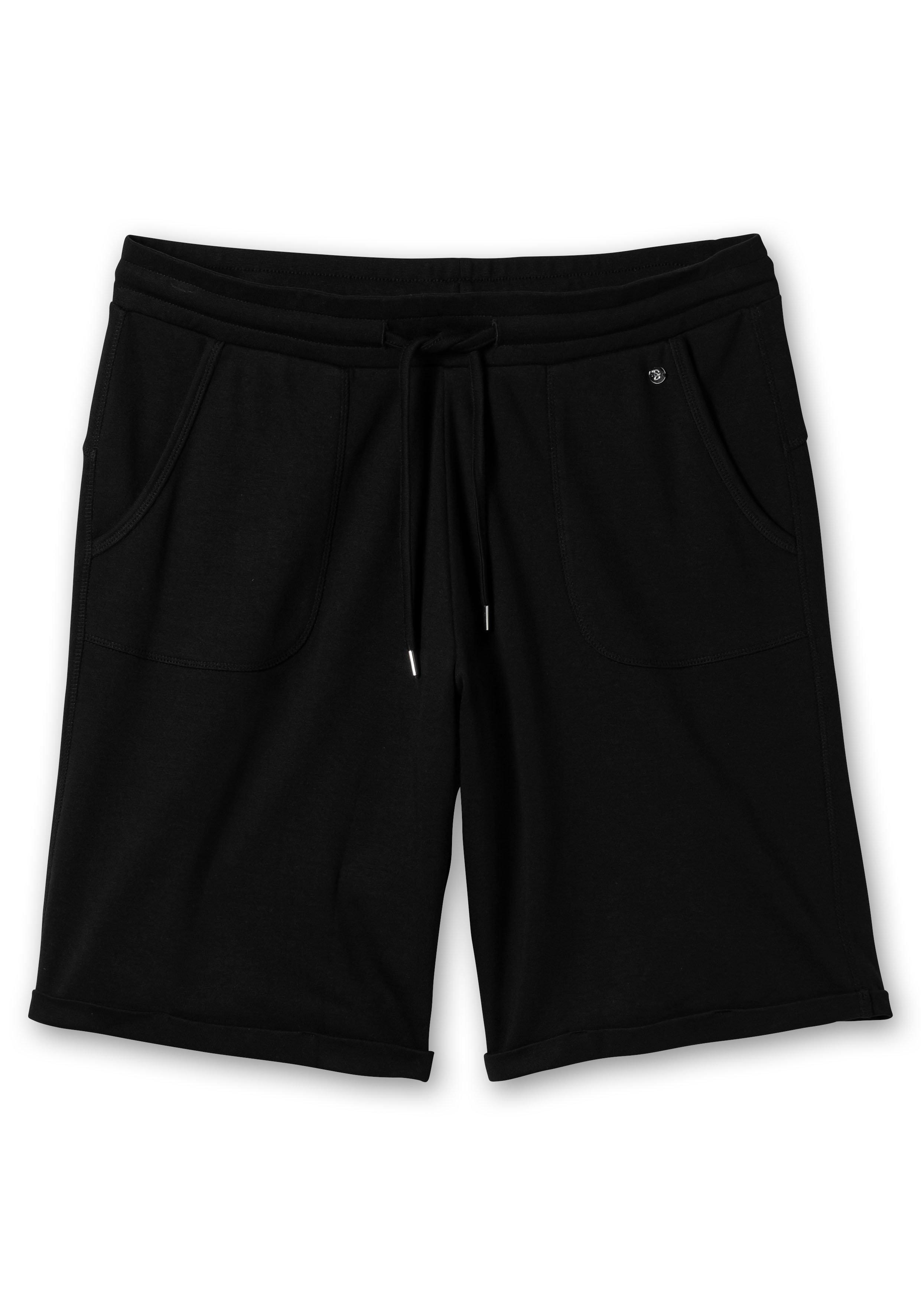 Relax-Bermudas mit elastischem Bund und Taschen