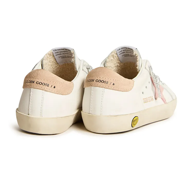 Golden Goose Baskets Lacets Super-Star Suède | Rose