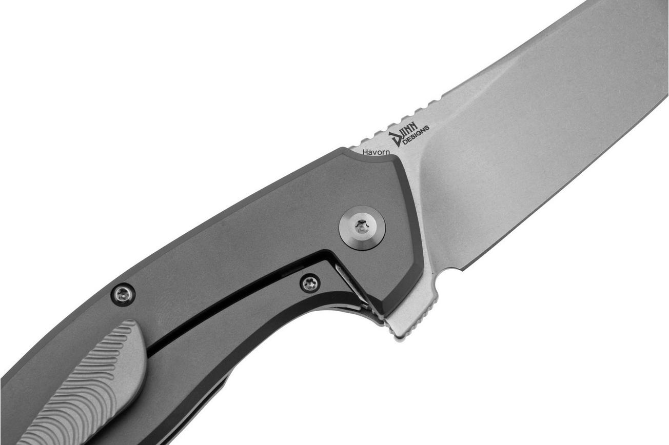 Kansept Havørn K1069A4 Stonewashed CPM S35VN, Bronze Titanium, Copper Carbon Fiber Inlay, zakmes, Djinn design