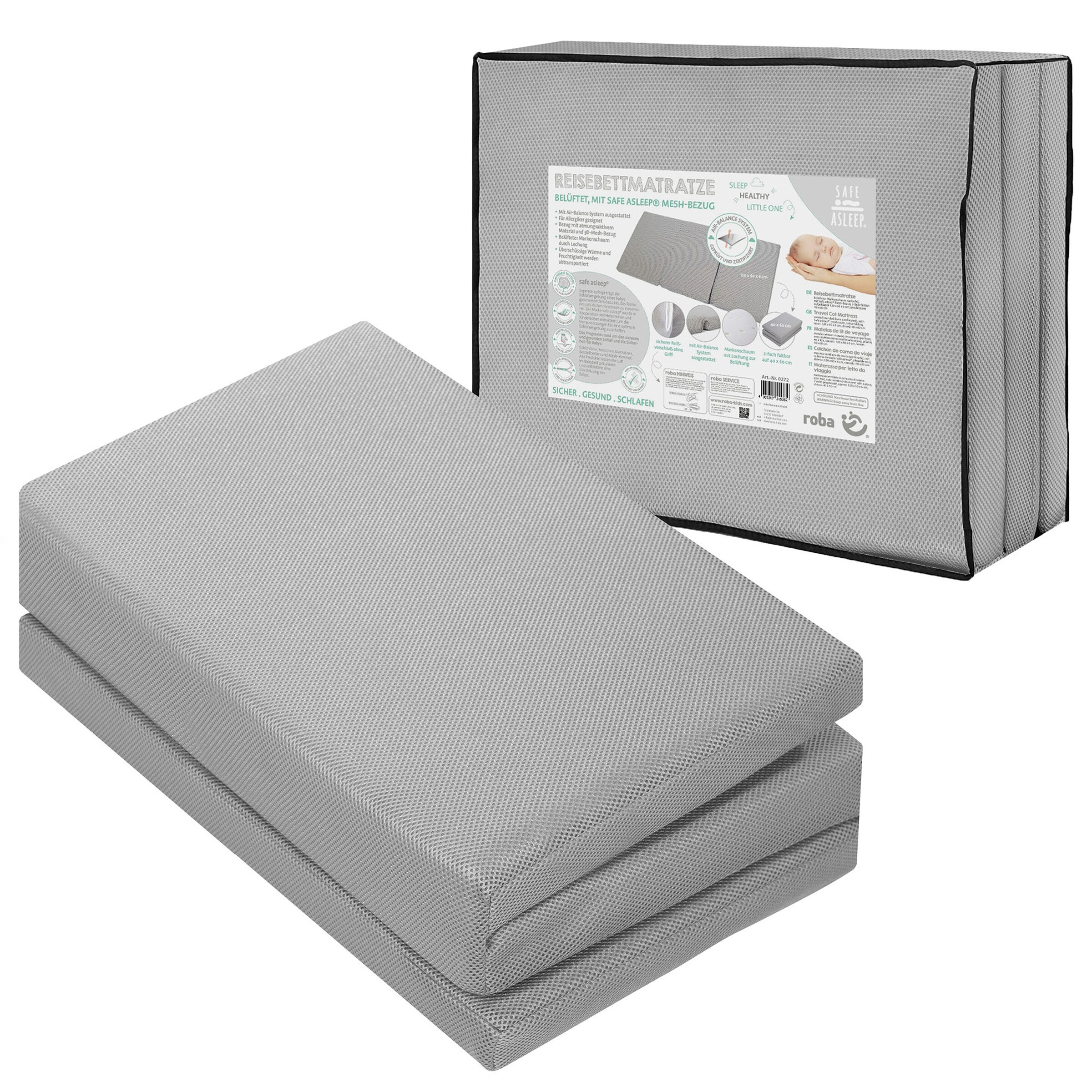 roba Reisebettmatratze Air, 60x120 cm safe asleep®