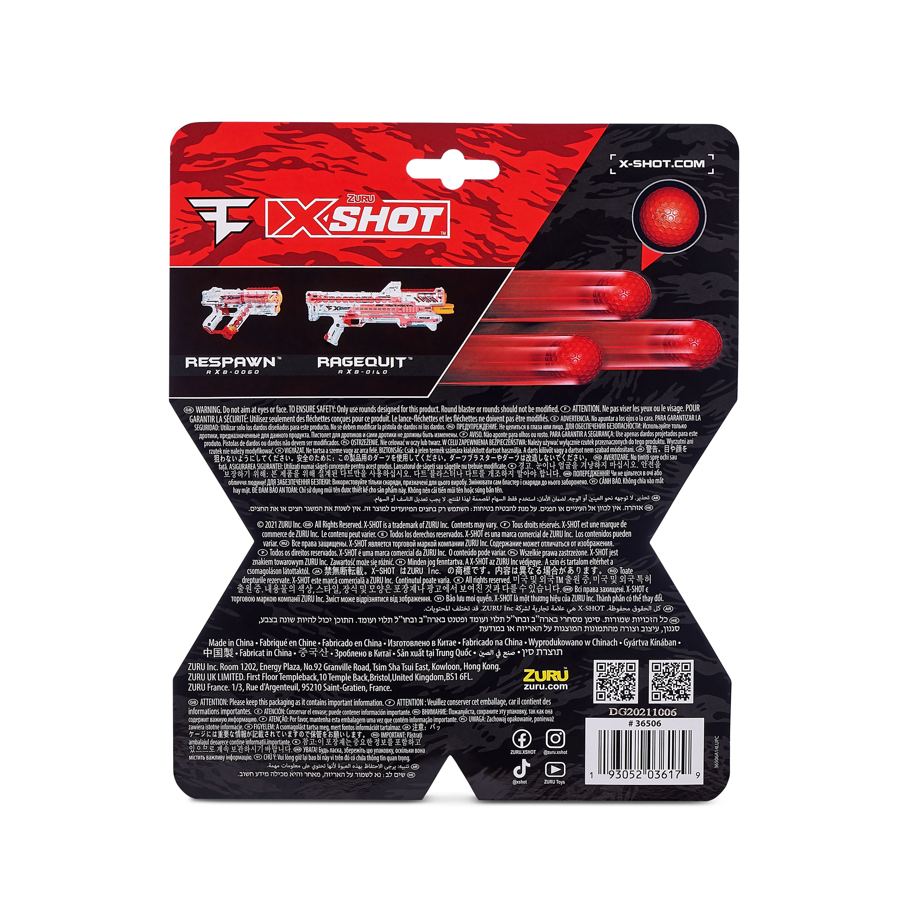 X-SHOT CHAOS FAZE Kugeln 50 Stk.