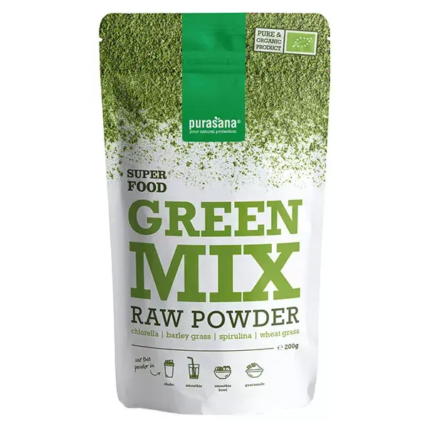 Purasana Green Mix em Pó Orgânico 200g