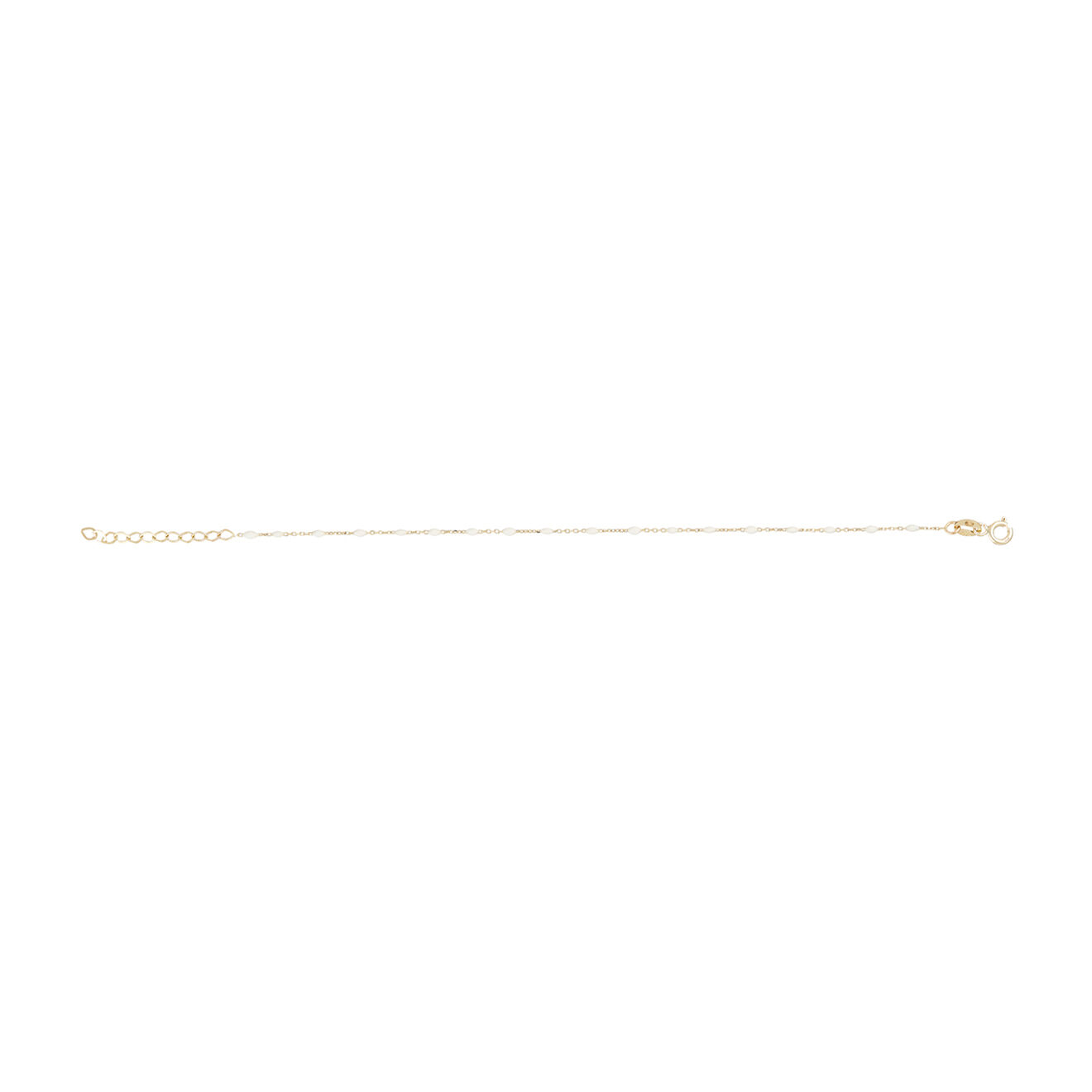Instant d'Or Bracelet Amada Email blanc or jaune