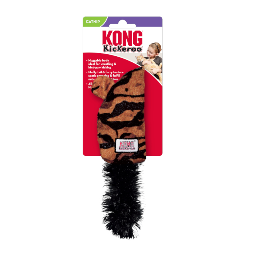 Rato de Pelúcia Kong Kickeroo para Gatos