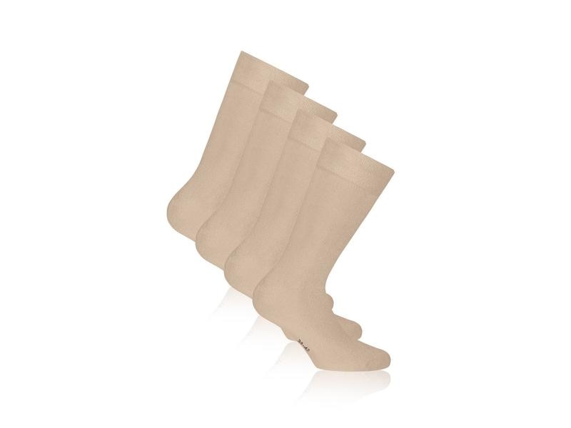Rohner Socks Bambussocken Beige 2er-Pack Socken aus Bambusfasern in Grösse 35 - 38