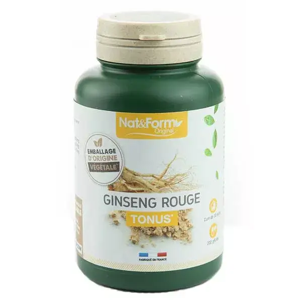 Nat & Form Ginseng Vermelho Original 200 cápsulas
