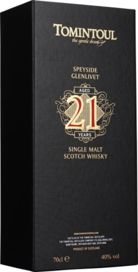 TOMINTOUL 21 YEARS SINGLE MALT 70CL