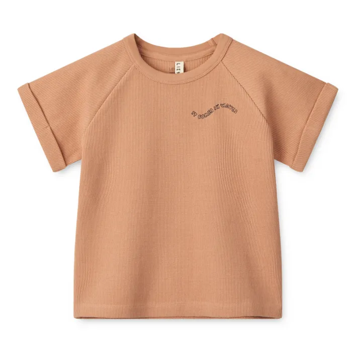Liewood T-shirt Nilo Gaufré | Abricot