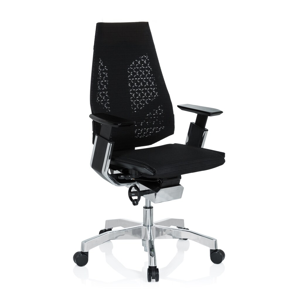 High End Bürostuhl GENIDIA Netzstoff mit Armlehnen hjh OFFICE