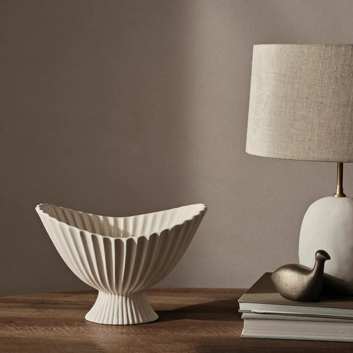 Ferm Living - Fountain Dekoschale, medium, off-white