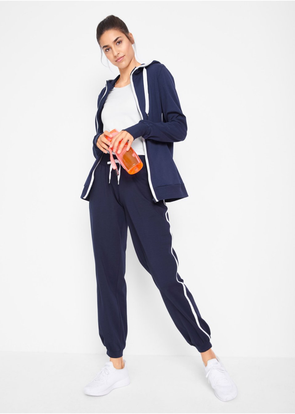 Veste sweat extensible en coton