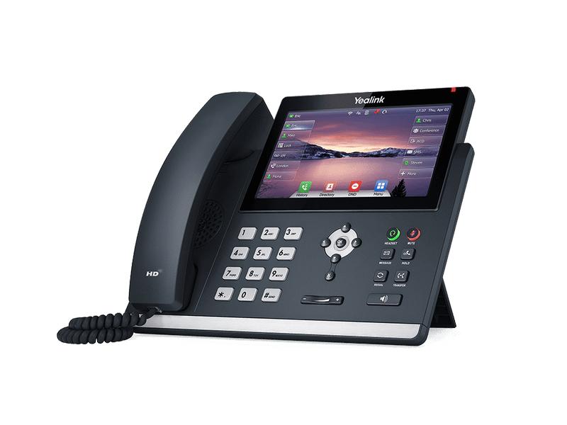 Yealink Tischtelefon SIP-T48U Grau Ein revolutionäres SIP-Telefon mit einem 7-Zoll-Touchscreen
