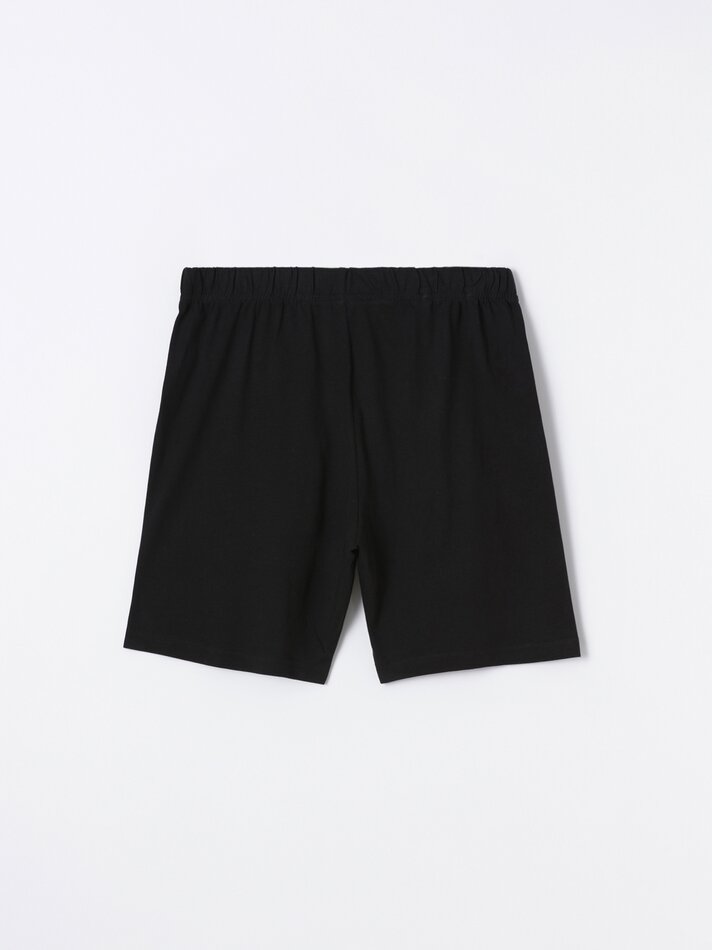 Conjunto de pijama curto - Preto