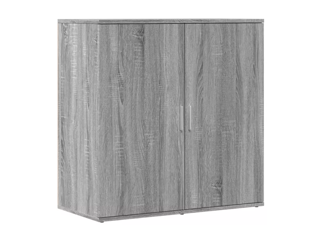 Buffets 2 pcs sonoma gris 79x38x80 cm bois d'ingénierie