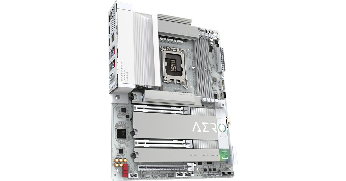 GIGABYTEZ890 AERO G socket 1851 moederbord  (RAID, 2x 2.5Gb-LAN, Wi-Fi 7, BT, Sound, ATX)