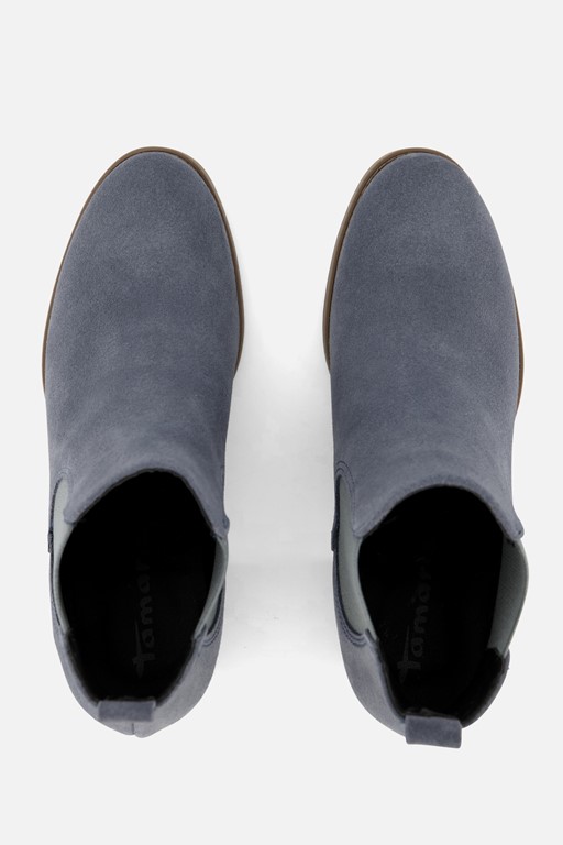Tamaris Enkellaarsjes blauw Leer