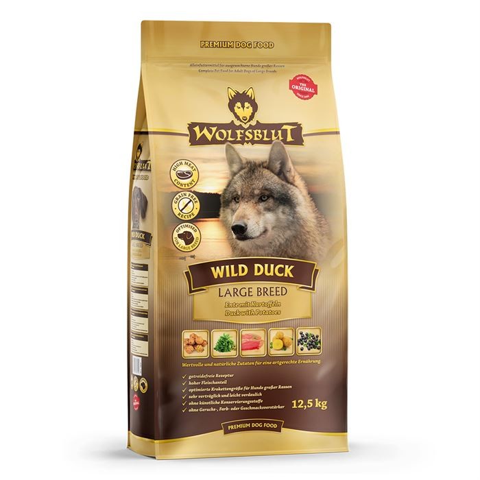 Wolfsblut - Wild duck, largebreed12,5 kg