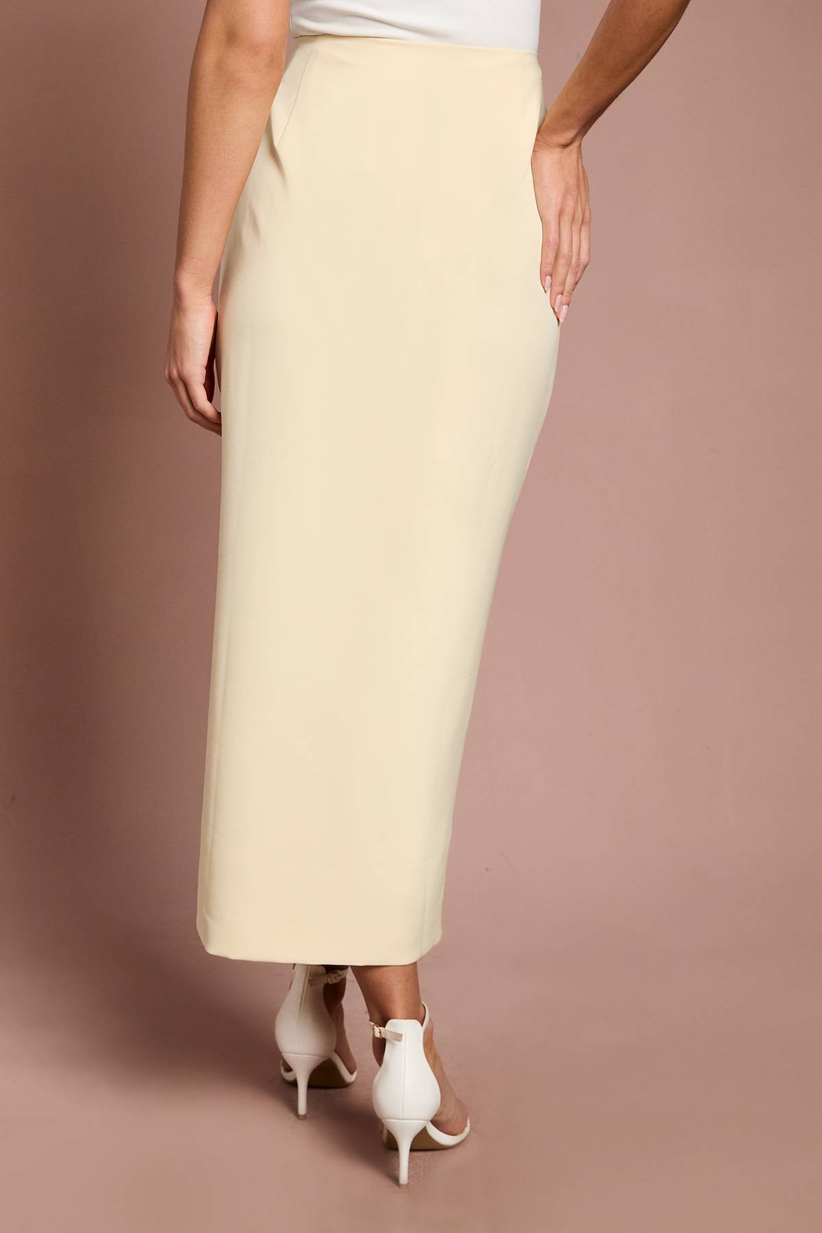 Coast Jupe Midi Droite Lisa Tan