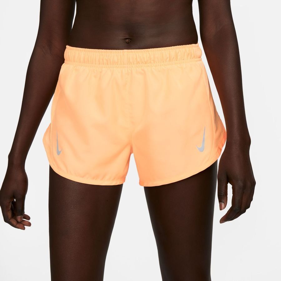 Nike Short Running Dri-FIT Tempo Race - Orange/Argenté Femme