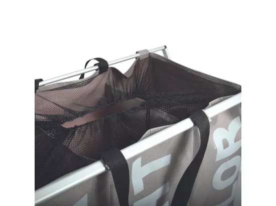 Panier à linge 3 compartiments DARK LIGHT COLOR (3x30L) Taupe MSV