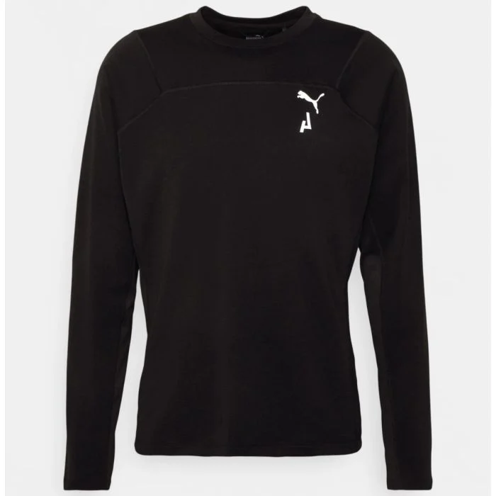 Puma Herre Trøjer Seasons Polypropylene Rain Long Sleeve Sort