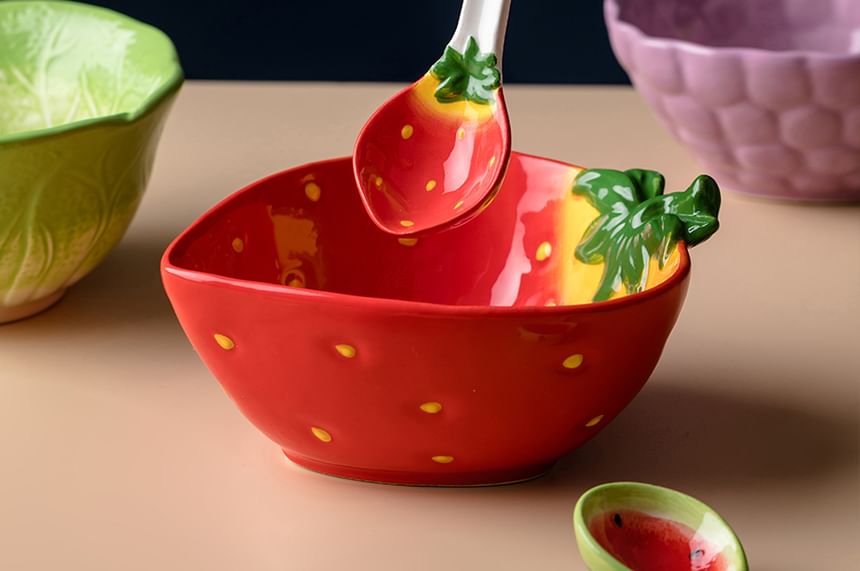 Koringa - Fruit-/groente keramische lepel (diverse ontwerpen)