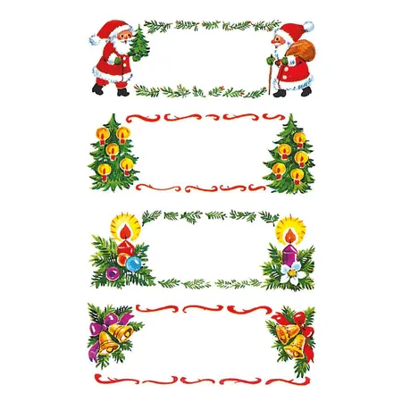 Avery Zweckform Z-Design 52362 Weihnachtssticker, Geschenketikett, 3 Bogen/12 Sticker
