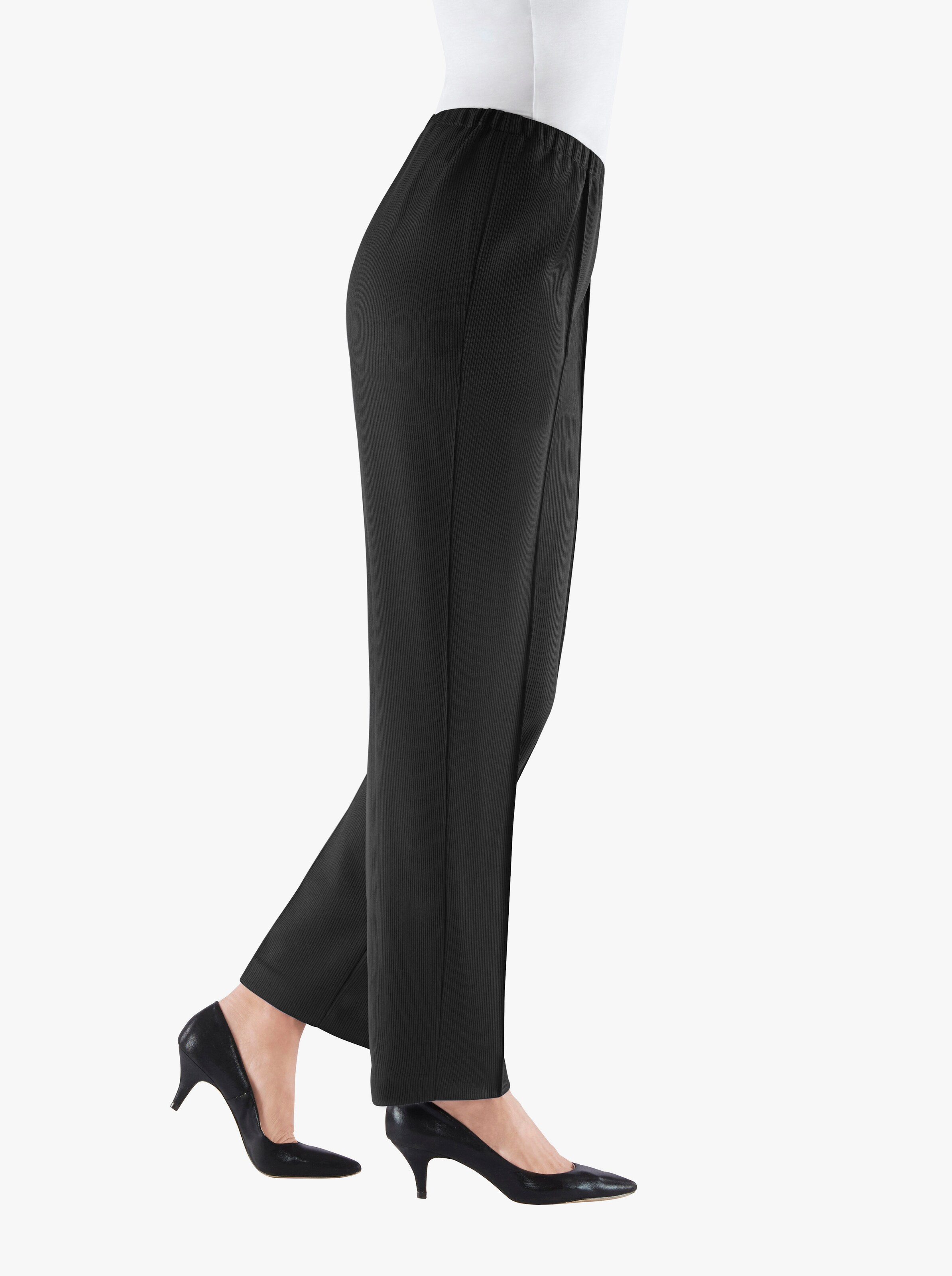 Jerseyhose mit Ripp-Struktur