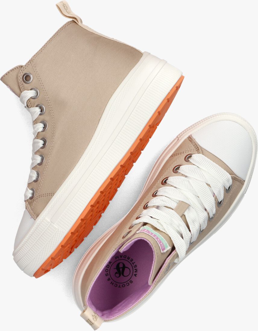 SCOTCH & SODA beige scotch & soda hoge sneaker iris