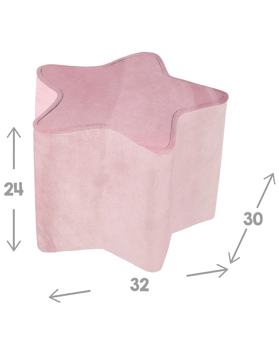 Kinderhocker Sternform LIL SOFA (Farbe: mauve)