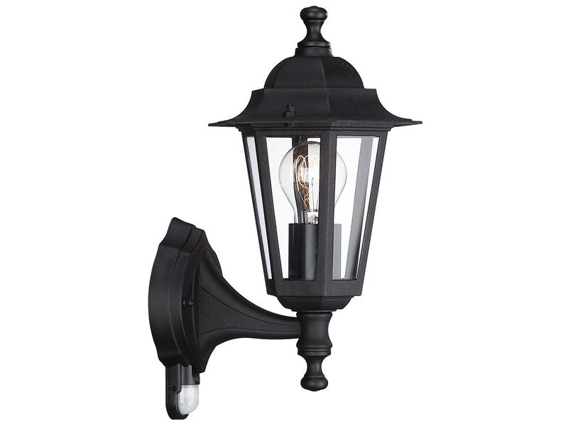 Philips Wandleuchte Peking, E27, 60 W, Schwarz Wandleuchte für den Aussenbereich