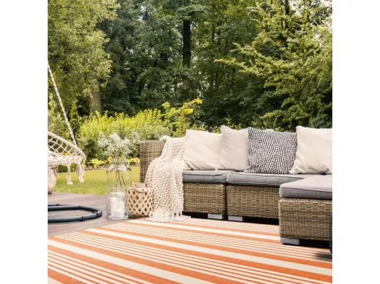 Tapis Terracotta & Beige 201 X 290 cm - Gemma