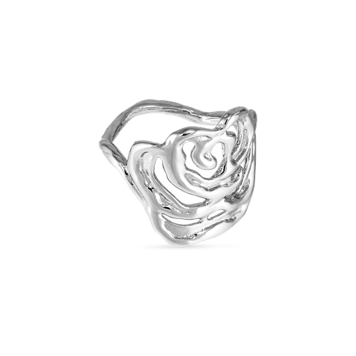 Jane Kønig Big Rose Ring, Silver, 56