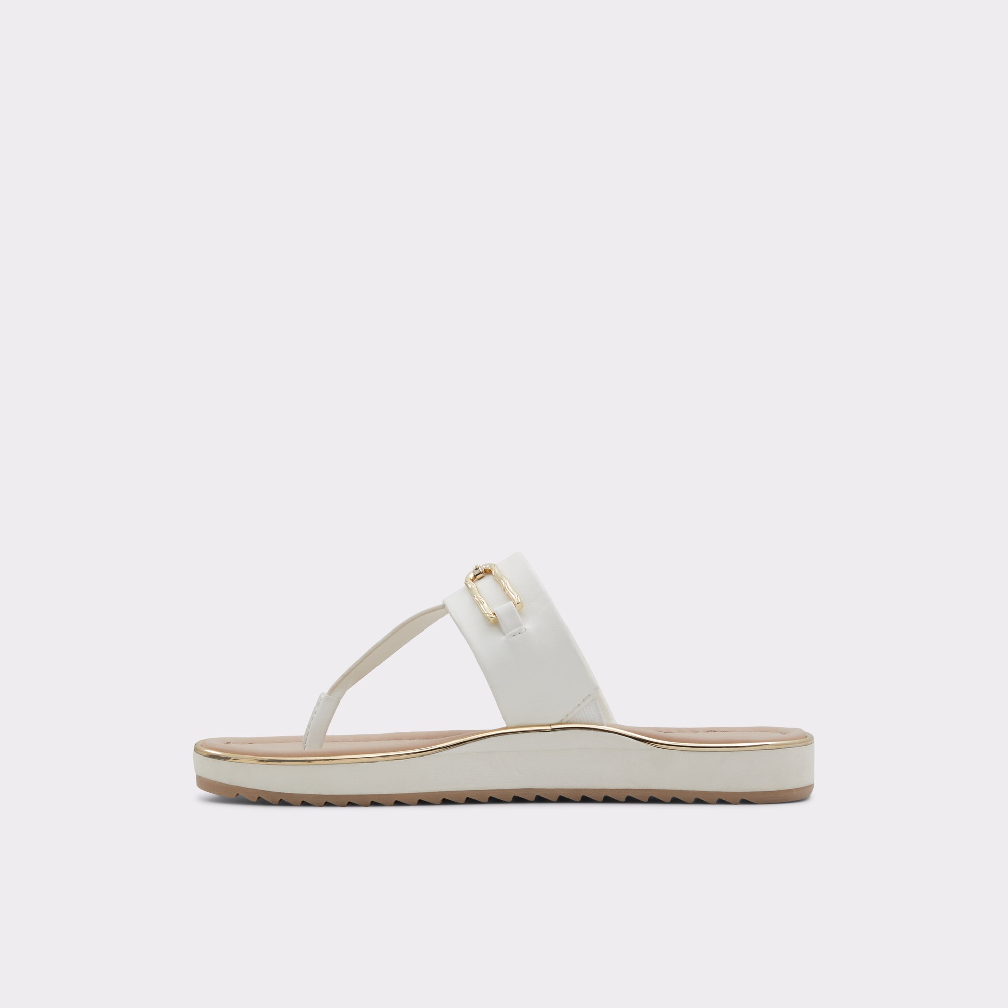 Enorel White Women Flat Sandals