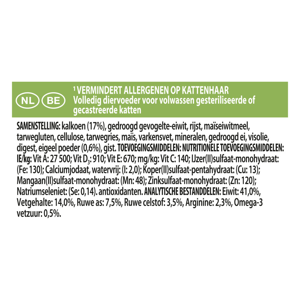 Pro Plan LiveClear Sterilised Adult Kalkoen1,4 kg