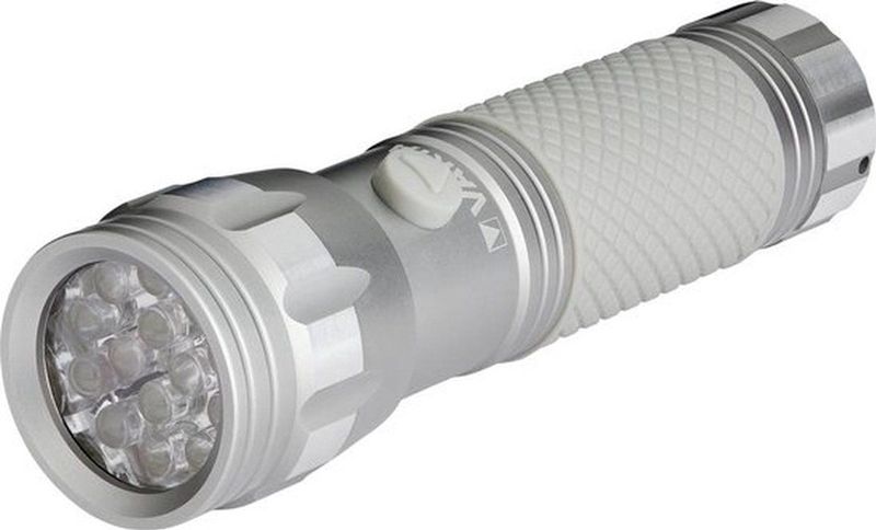Zaklamp Varta UV-lamp Grijs Aluminium
