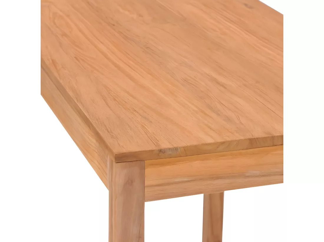 Prolenta Premium - Table de bar de jardin 110x60x105 cm bois de teck solide