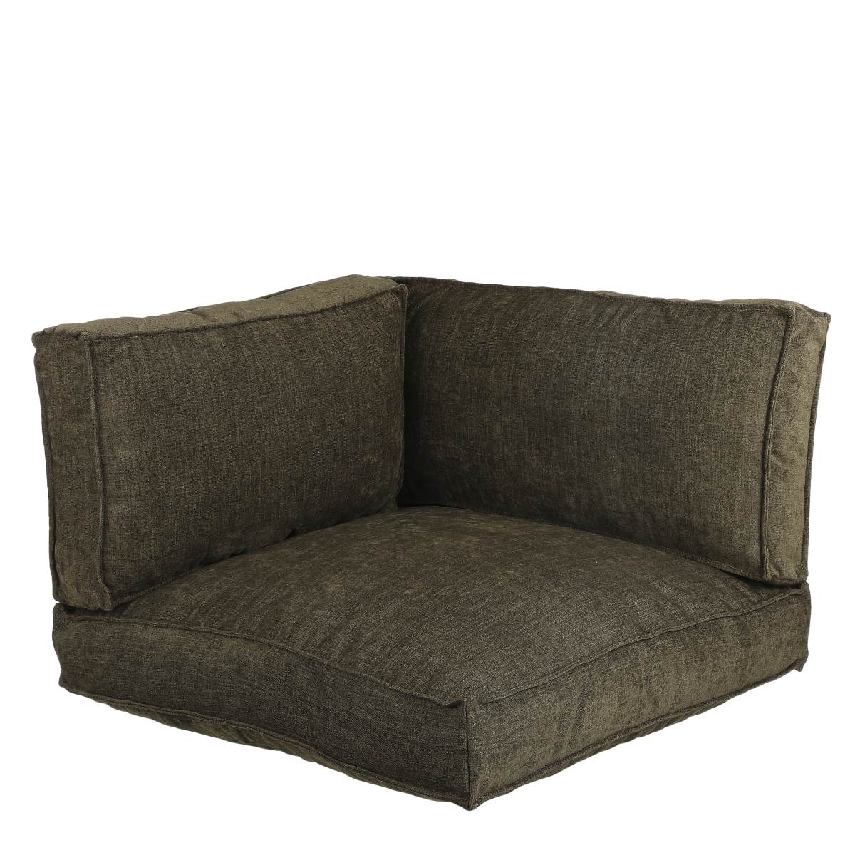 In the mood coussin de palette ibiza - 80x80x52 cm - pe - vert - set de 3