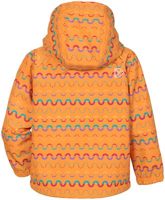 Didriksons Dellen Softshelljakke, Waveprint Orange