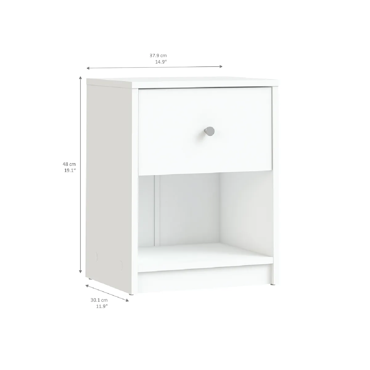 Alter Table de chevet - Blanche