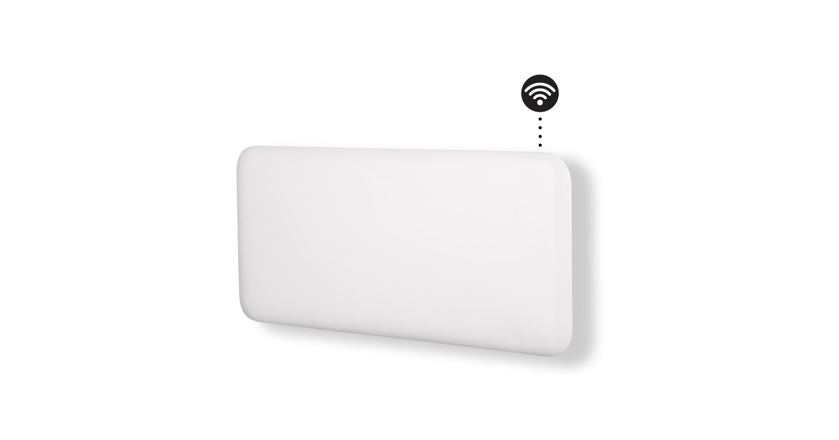 MillSteel WiFi paneelverwarming PA1000WIFI4, 1000 Watt convector  (Wit, wifi 2,4 GHz (wifi 6), Bluetooth 5.2, Zigbee 3.0 + App)