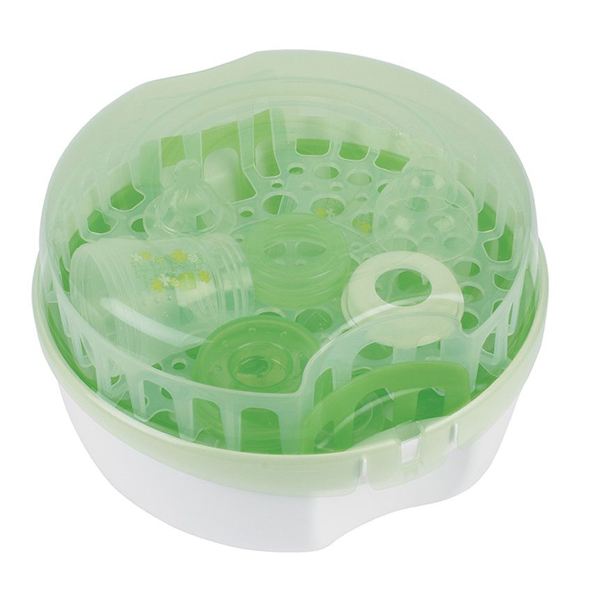Stérilisateur micro-ondes - Vert/Blanc - Doré