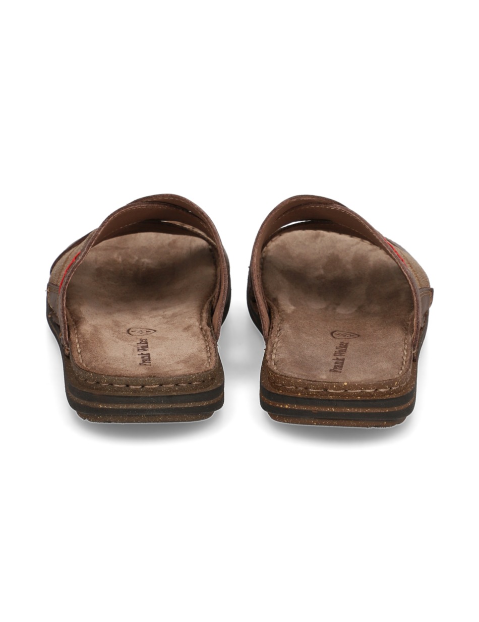 Lederkombination Pantoffel